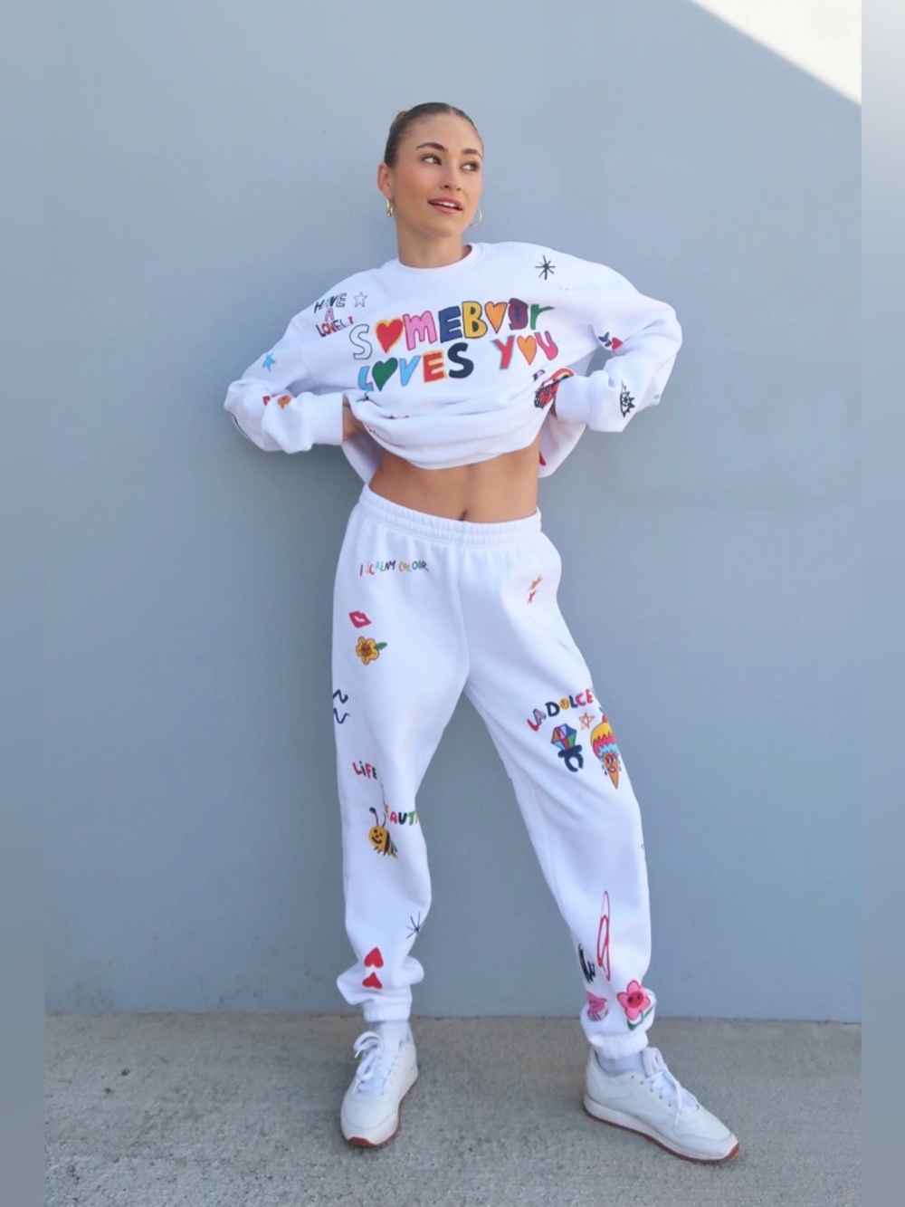 The Mayfair Group x @iscreamcolour Somebody Loves You Set Crewneck M/L Pants S/M